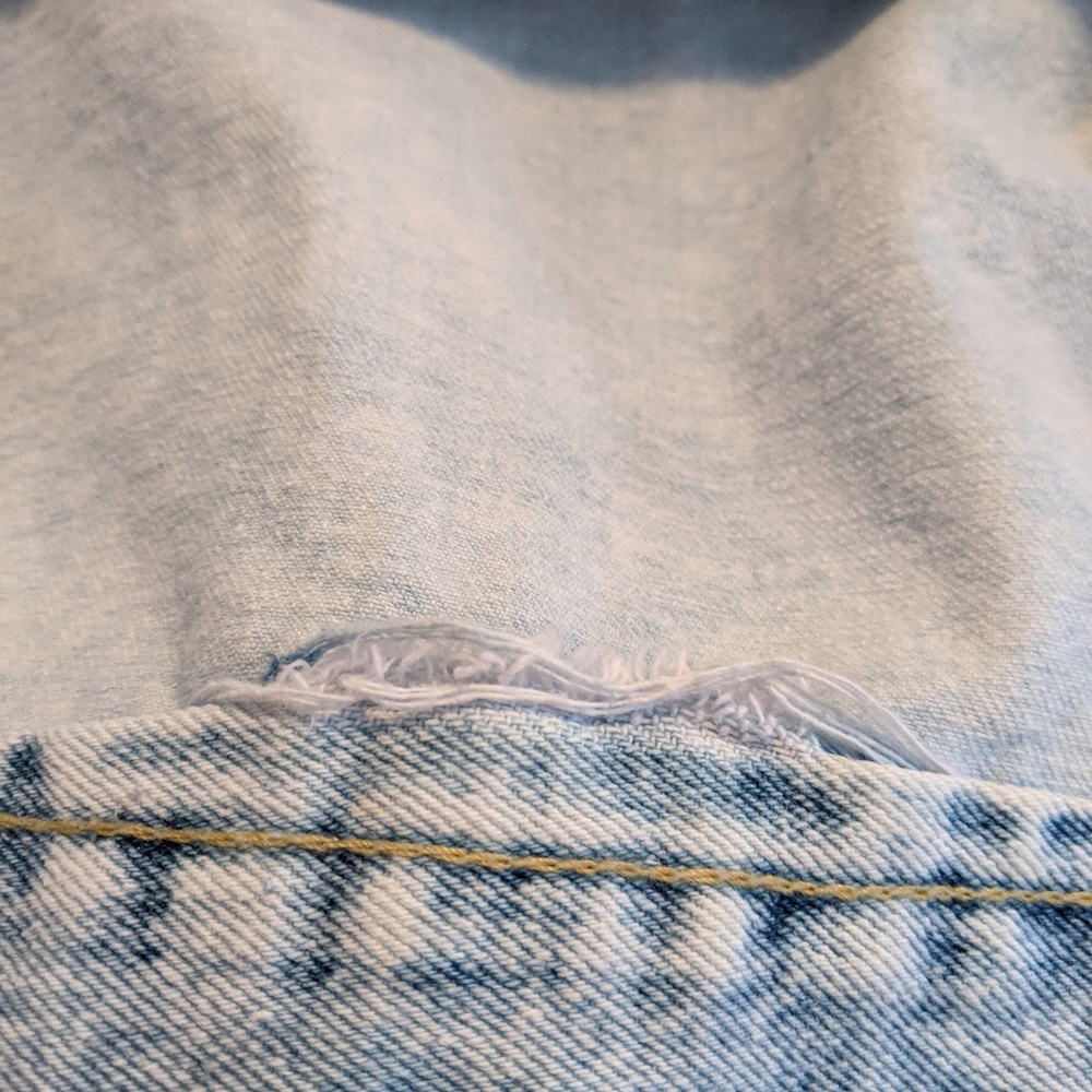 Ashley-Vintage Charm Acid Wash Denim Jean Jacket - Picture 3 of 8